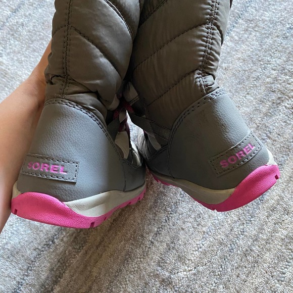 Sorel Whitney Lace NY1895 Pink Ice Tall Boot Y6 - Picture 7 of 8